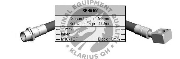 Ελαστικός σωλήνας φρένων BFH5105