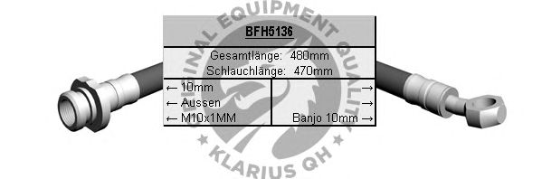 Ελαστικός σωλήνας φρένων BFH5136