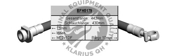 Ελαστικός σωλήνας φρένων BFH5179