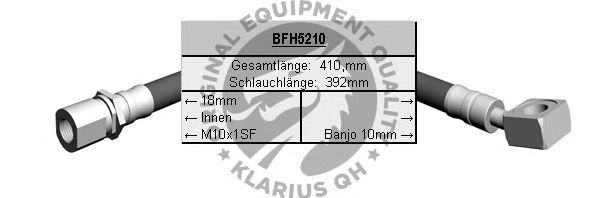 Ελαστικός σωλήνας φρένων BFH5210