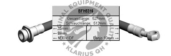 Bremseslange BFH5316