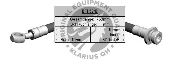 Ελαστικός σωλήνας φρένων BFH5646