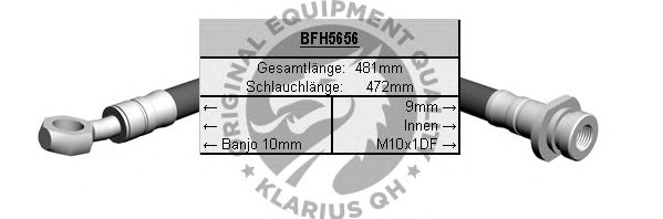 Ελαστικός σωλήνας φρένων BFH5656