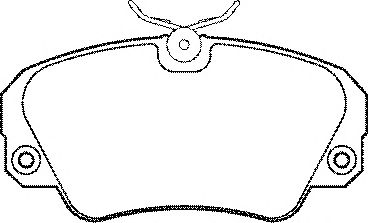 Комплект тормозных колодок, дисковый тормоз BP694