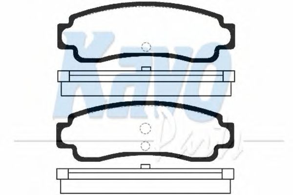 Комплект тормозных колодок, дисковый тормоз BP-6543