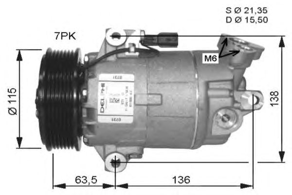 Compressor, ar condicionado 32488