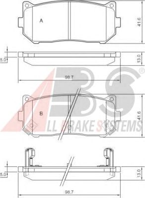 Brake Pad Set, disc brake 37045