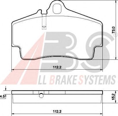 Brake Pad Set, disc brake 37102