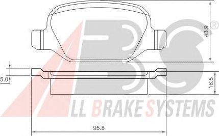 Brake Pad Set, disc brake 37184