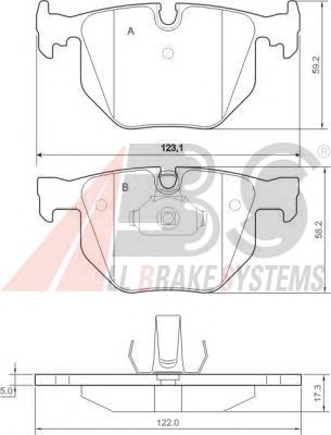 Brake Pad Set, disc brake 37348