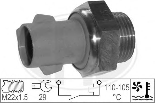 Interruptor de temperatura, ventilador del radiador 330591