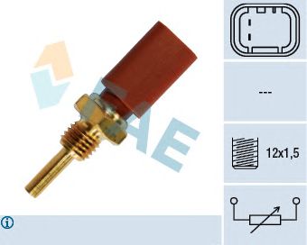 Coolant Temperature Sensor; Sender Unit, coolant temperature 33710