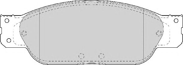 Комплект тормозных колодок, дисковый тормоз FD6996A