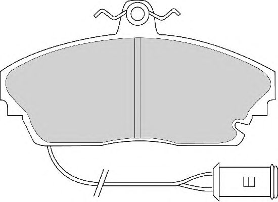 Комплект тормозных колодок, дисковый тормоз FD6340A