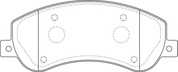 Комплект тормозных колодок, дисковый тормоз FD7271V