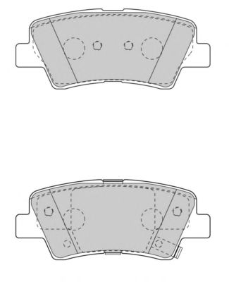 Комплект тормозных колодок, дисковый тормоз FD7531A