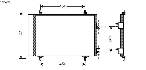 Condensator, airconditioning CN5240