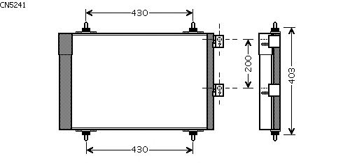 Condensator, airconditioning CN5241