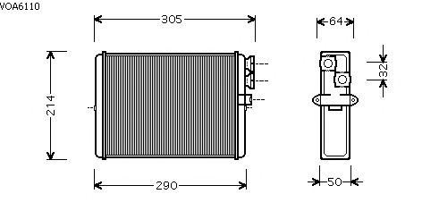 Radiador de calefacción VOA6110