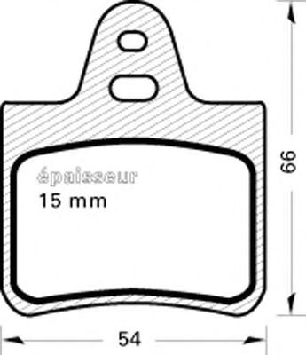 Комплект тормозных колодок, дисковый тормоз 242