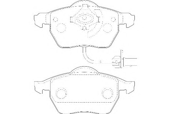 Комплект тормозных колодок, дисковый тормоз DBP391717