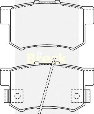 Комплект тормозных колодок, дисковый тормоз 23652 00 C