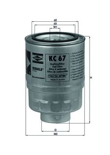 Filtro combustible KC 67