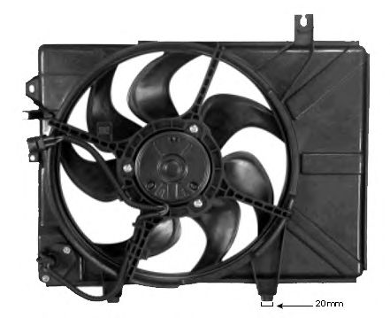 Вентилятор, охлаждение двигателя EV54M150