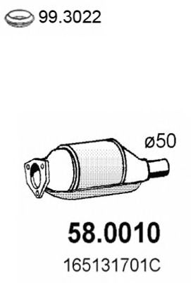 Catalytic Converter 58.0010