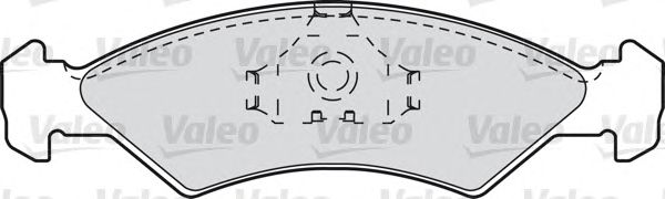 Комплект тормозных колодок, дисковый тормоз 598167