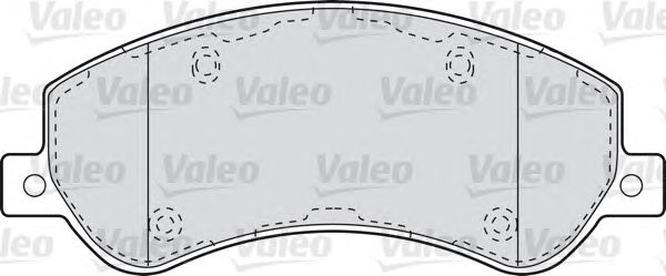 Комплект тормозных колодок, дисковый тормоз 598816