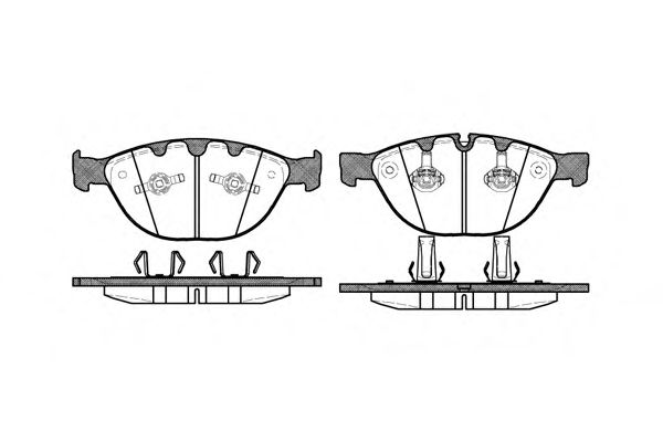 Комплект тормозных колодок, дисковый тормоз P8583.10