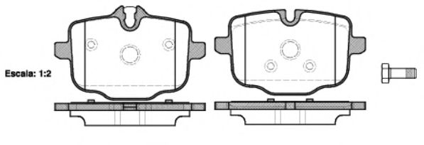Комплект тормозных колодок, дисковый тормоз P15333.00