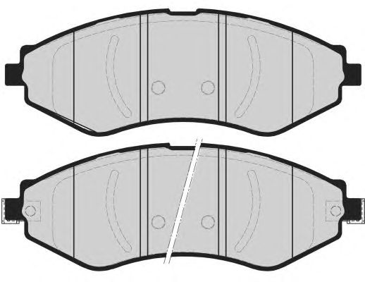 Комплект тормозных колодок, дисковый тормоз PA1601