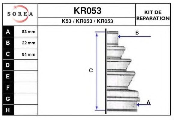 Paljekumisarja, vetoakseli KR053
