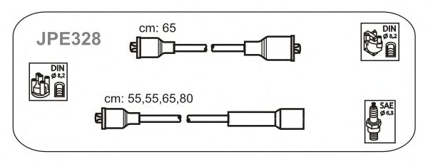 Комплект проводов зажигания JPE328