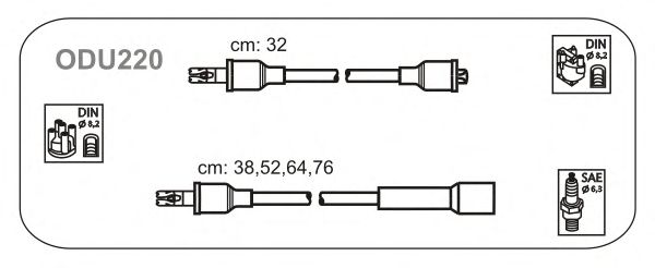 Комплект проводов зажигания ODU220