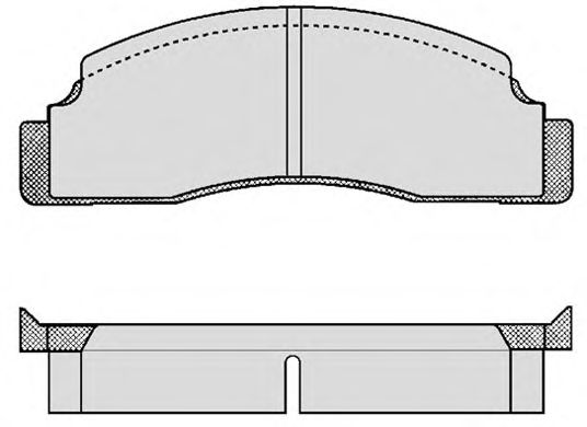 Комплект тормозных колодок, дисковый тормоз 153.0