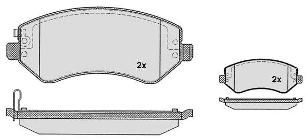 Комплект тормозных колодок, дисковый тормоз 828.0