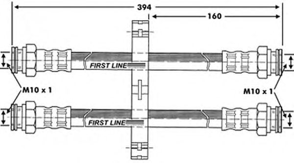 Tubo flexible de frenos FBH6961