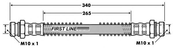 Tubo flexible de frenos FBH7454