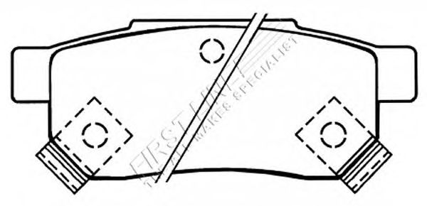 Комплект тормозных колодок, дисковый тормоз FBP3146