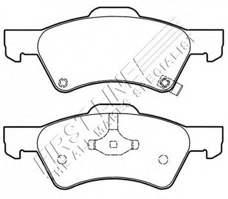 Комплект тормозных колодок, дисковый тормоз FBP3374