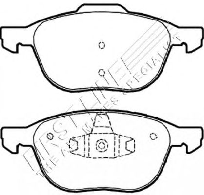 Комплект тормозных колодок, дисковый тормоз FBP3496