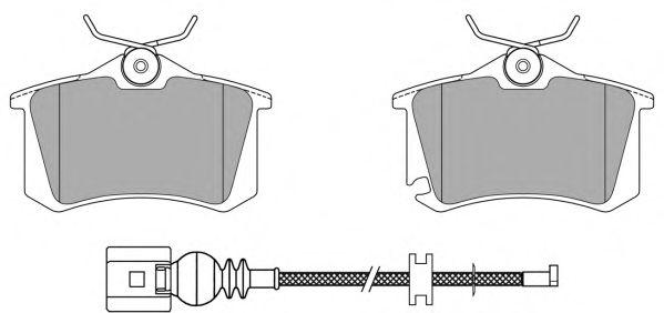 Kit de plaquettes de frein, frein à disque FBP-0574