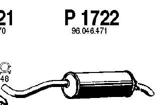 Глушитель выхлопных газов конечный P1722
