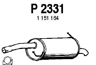 Глушитель выхлопных газов конечный P2331