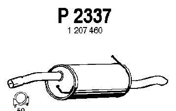 Глушитель выхлопных газов конечный P2337