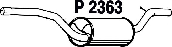 Silenziatore posteriore P2363