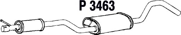 Глушитель выхлопных газов конечный P3463